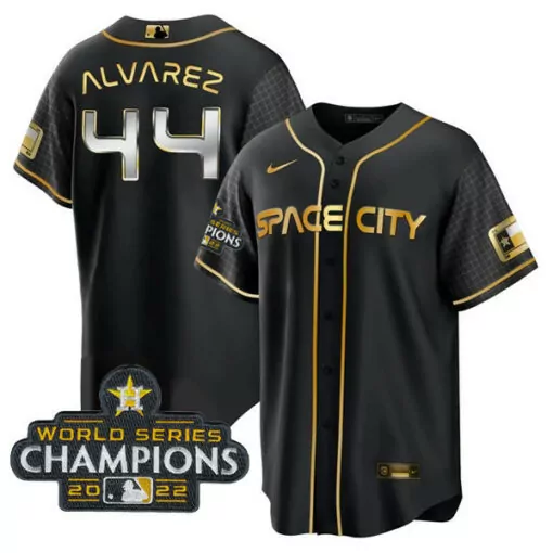 Customizable Cool space city yordan alvarez houston astros 2022 world series champions player jersey all stitched 4816