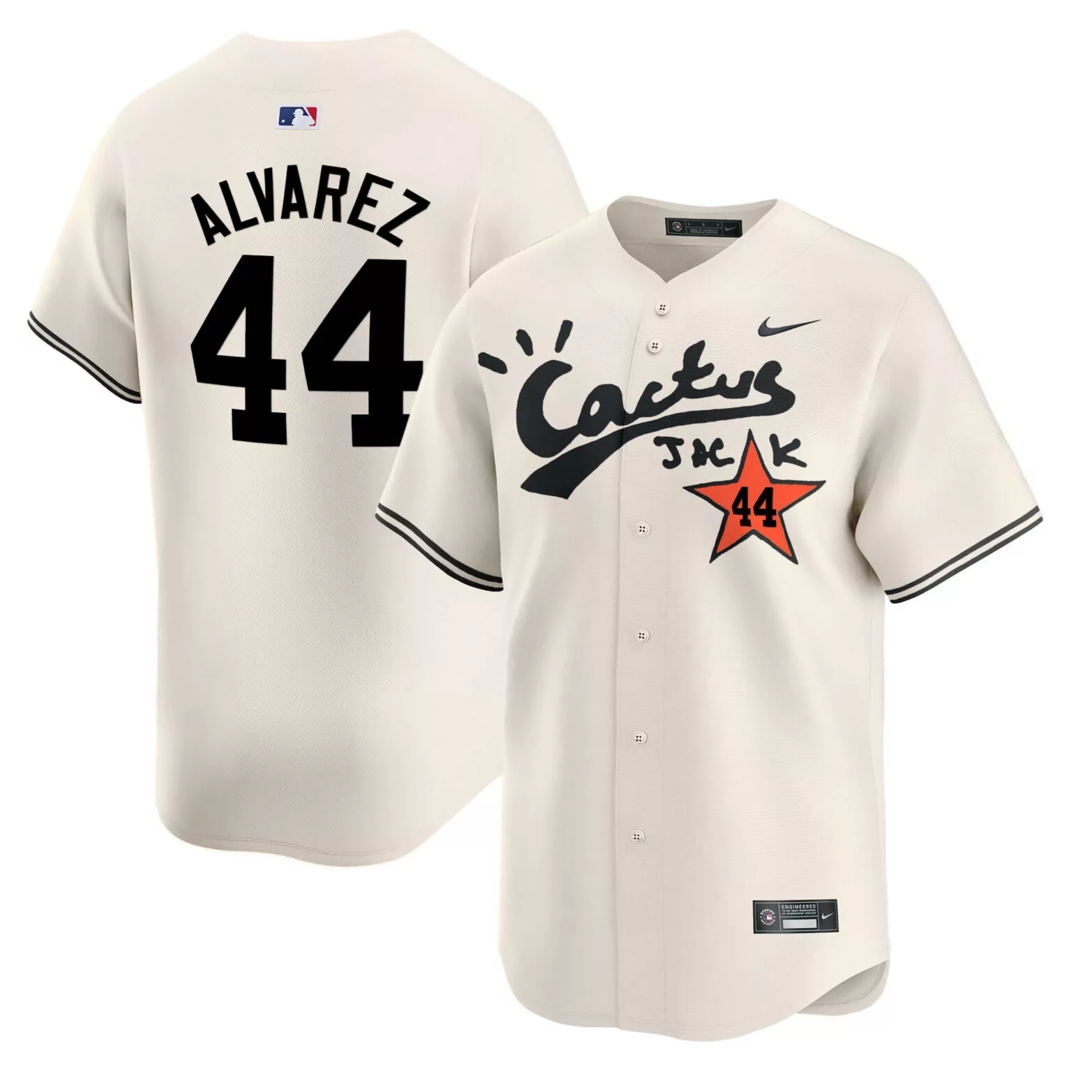Personalized Cream yordan alvarez houston astros cactus jack jersey v2 stitched 6520