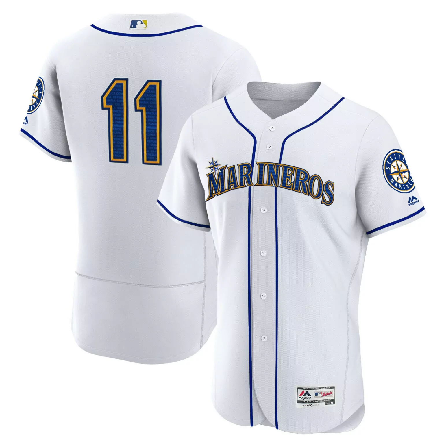 Customizable Edgar martinez edgar martinez seattle mariners hispanic heritage jersey all stitched 5368