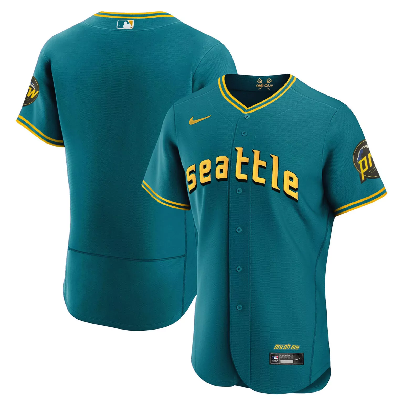 Personalized Flex aqua team seattle mariners 2023 city connect fan made collection jersey all stitched 1093