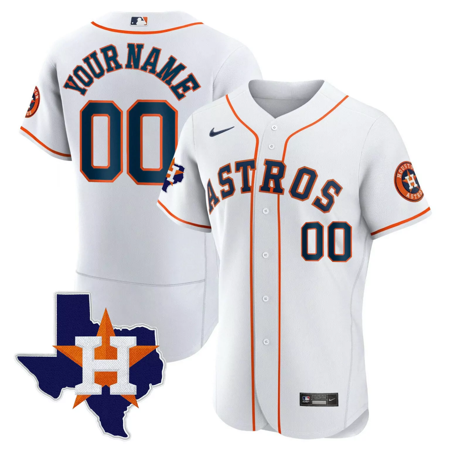 Personalized Flex home houston astros 2024 gold custom jersey texas patch all stitched 5877