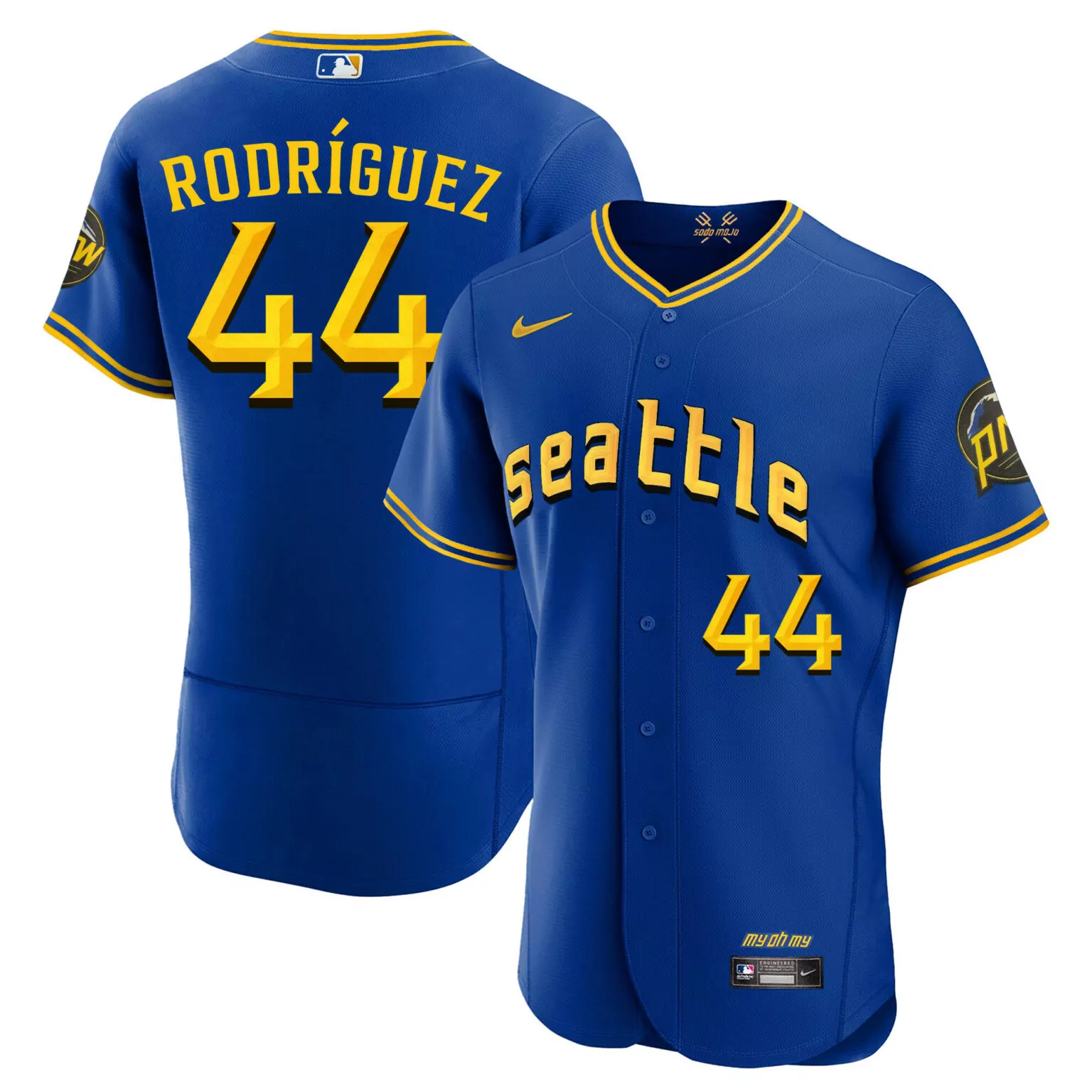 Custom Flex royal julio rodriguez seattle mariners 2023 city connect fan made collection jersey all stitched 9047