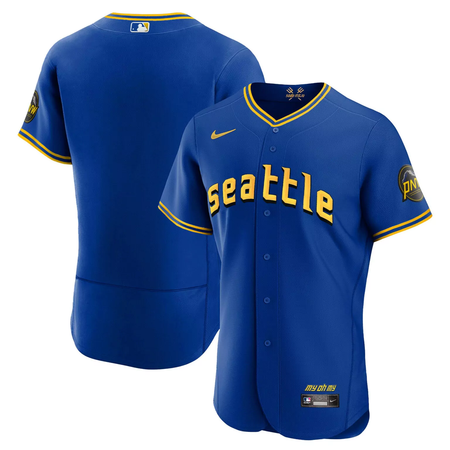 Customizable Flex royal team seattle mariners 2023 city connect collection jersey all stitched 2482