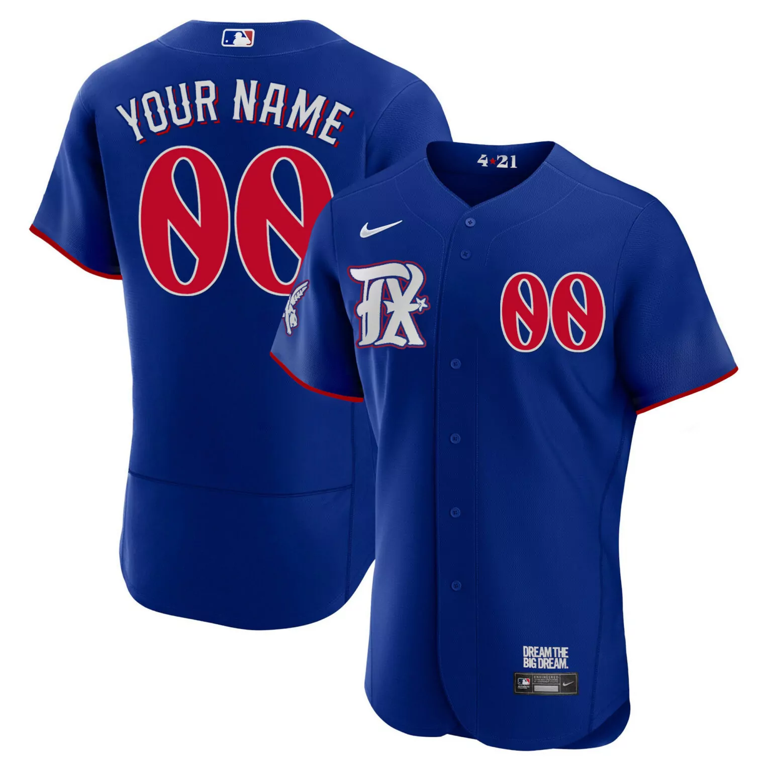 Personalized Flex royal texas rangers 2023 city connect collection custom jersey all stitched 6638