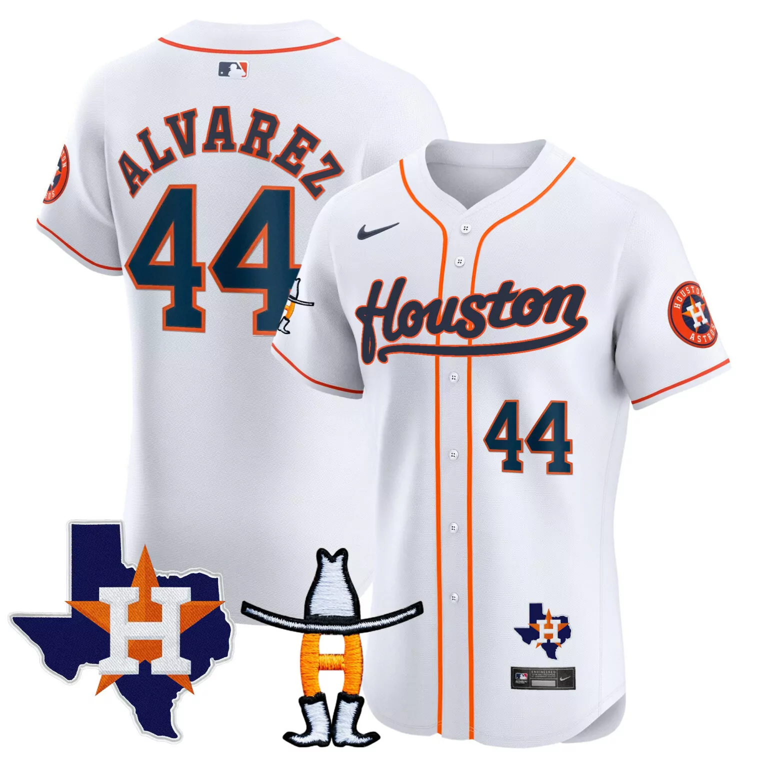 Customizable Home yordan alvarez houston astros houston rodeo patch jersey all stitched 4914