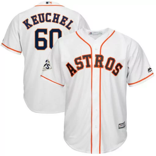 Customizable Houston astros 60 dallas keuchel white 2017 world series bound cool base player jersey 3152