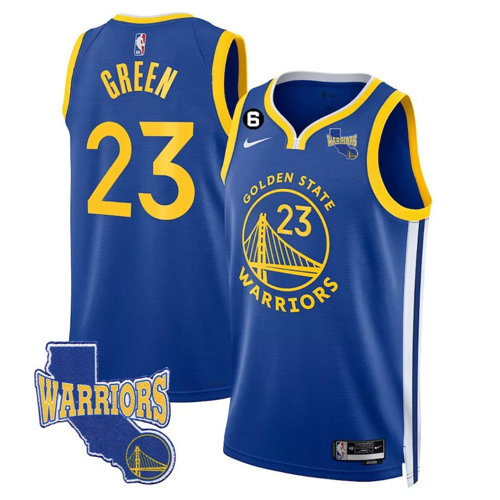 Personalized Icon royal draymond green golden state warriors 2023 24 california state patch jersey all stitched 1055