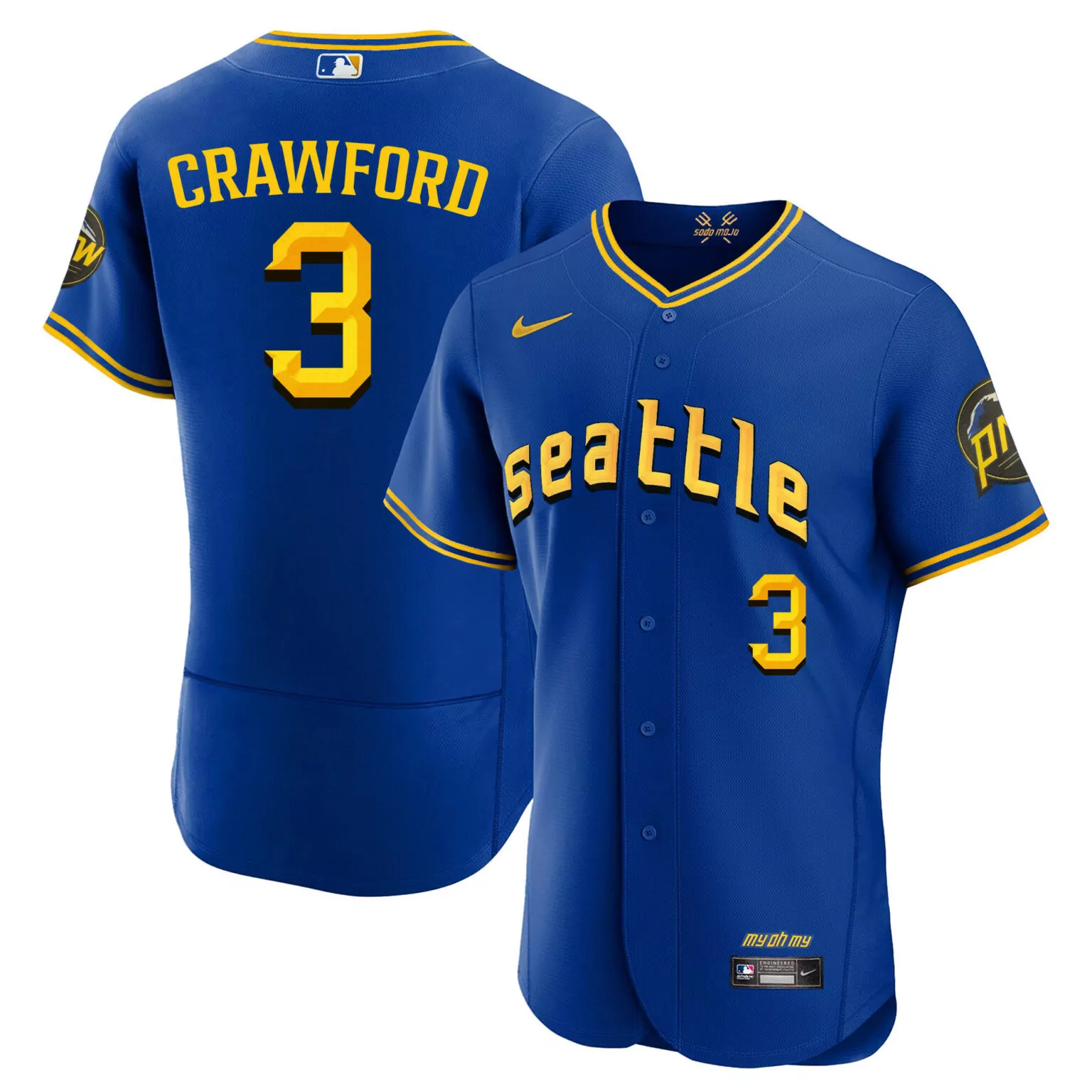 Personalized Jp crawford seattle mariners 2023 city connect fan made edition jersey all stitched 2929