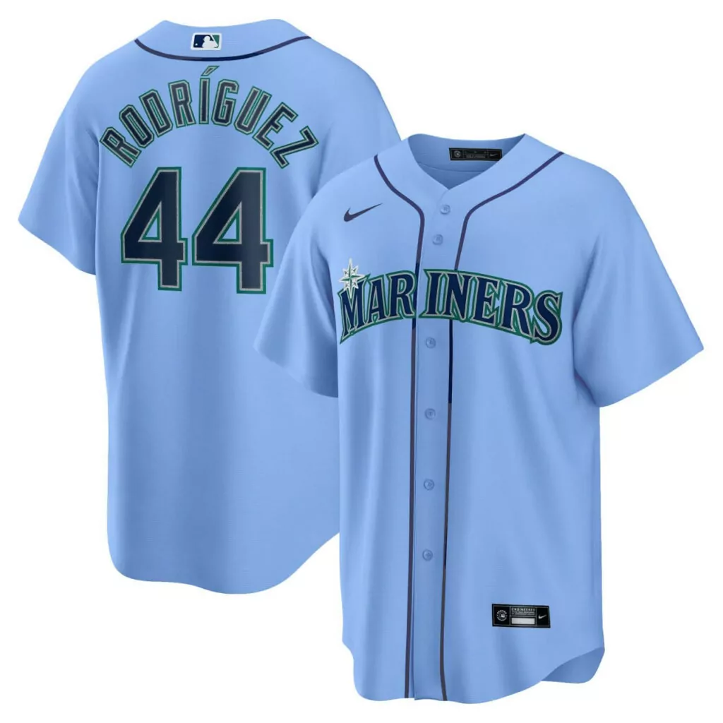 Custom Light blue julio rodriguez seattle mariners jersey collection all stitched 8202
