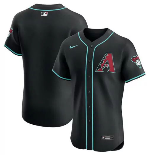 Personalized Mens arizona diamondbacks black 2024 alternate vapor premier elite patch flex base stitched jersey 5554