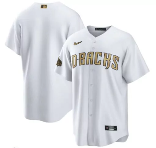 Customizable Mens arizona diamondbacks blank white 2022 allstar cool base stitched jersey 3073