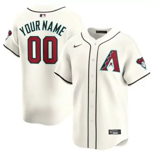 Personalized Mens arizona diamondbacks custom 202324 cream cool base stitched jersey 1828