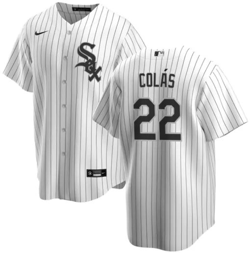 Customizable Mens chicago white sox 22 oscar cols white cool base stitched jersey 3494