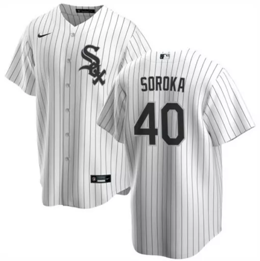 Customizable Mens chicago white sox 40 michael soroka white cool base baseball stitched jersey 1079