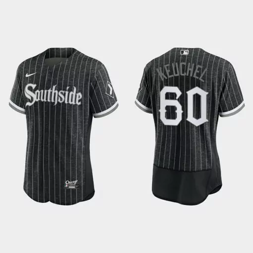 Customizable Mens chicago white sox 60 dallas keuchel black 2021 city connect replica flex base stitched jersey 4252