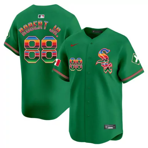 Customizable Mens chicago white sox 88 luis robert jr green mexico vapor premier stitched jersey 4582