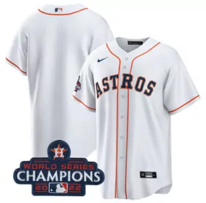 Customizable Mens houston astros blank white 2022 world series champions home stitched jersey 8414