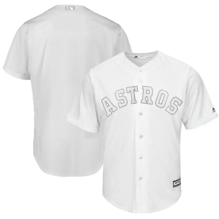 Personalized Mens houston astros majestic white 2019 players weekend replica team stitched jersey 2779