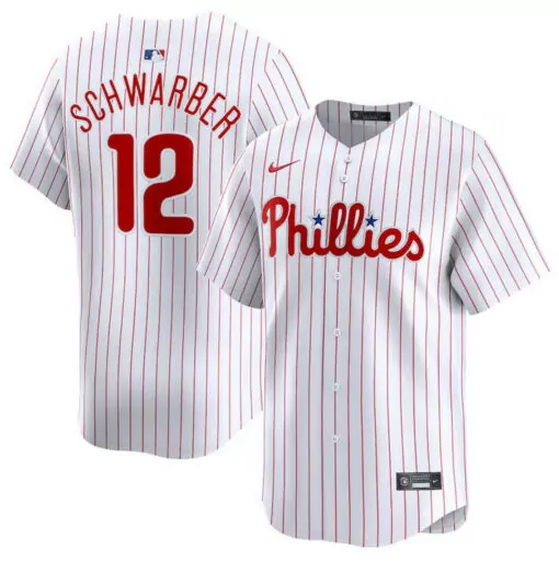 Custom Mens philadelphia phillies 12 kyle schwarber white home stitched jersey 8792