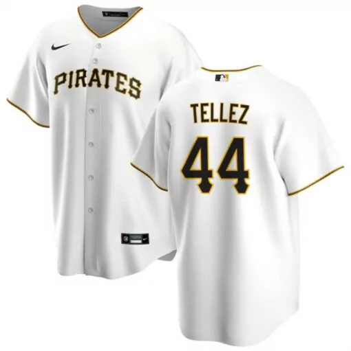 Personalized Mens pittsburgh pirates 44 rowdy tellez white cool base stitched jersey 3166