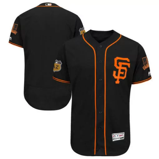 Customizable Mens san francisco giants majestic black 2017 spring training flex base team stitched jersey 7036