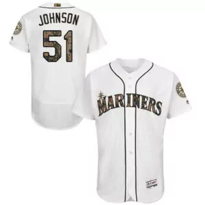 Personalized Seattle mariners 51 randy johnson white flexbase collection 2016 memorial day stitched jersey 4714