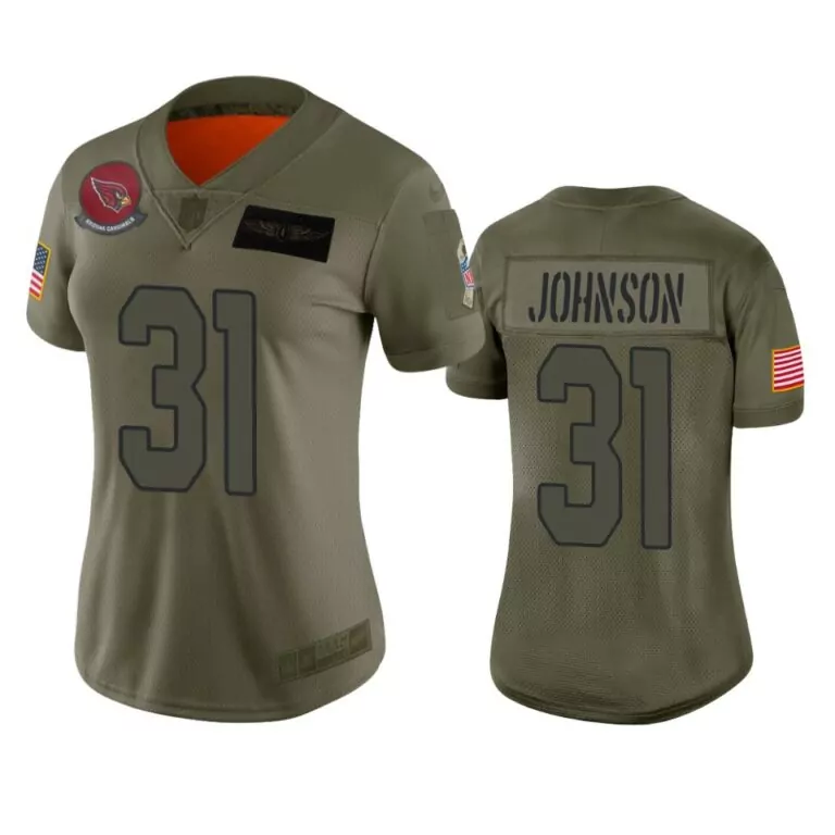 Custom Womens arizona cardinals david johnson camo 2019 salute to service jersey 5757