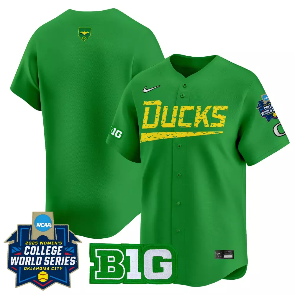 2025 Oregon Ducks Women's Stitched Vapor Jersey | Green with B1G Patch | Fan Gear for Men, Women & Youth