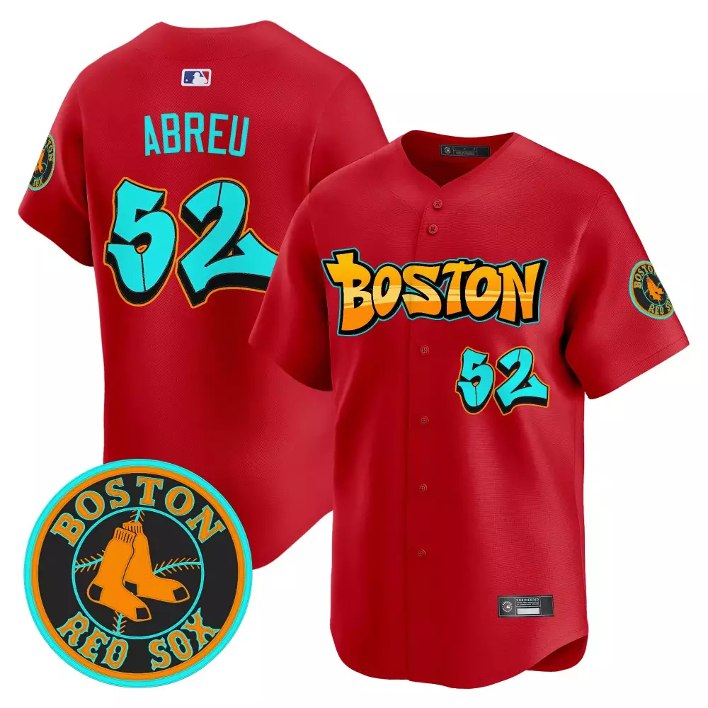 Abreu 52 Men's Red Boston Red Sox Vapor Jersey | Stitched Graffiti Edition 2023 | Custom Fan Gear | For Men, Women & Youth