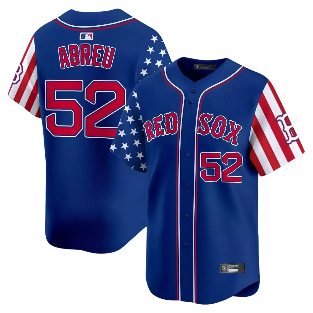 Abreu 52 Men's Vapor Jersey | Boston Red Sox Blue Independence Day 2025 Stitched Patch | Custom Fan Gear | For Men, Women & Youth