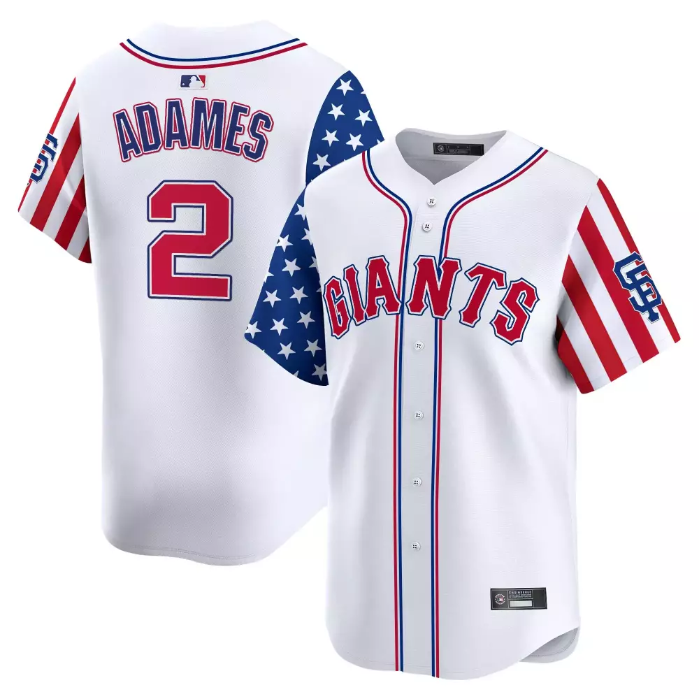 Adames 2 San Francisco Giants Men's Independence Day Vapor Jersey | Stitched Embroidered Patch 2025 | For Men, Women & Youth
