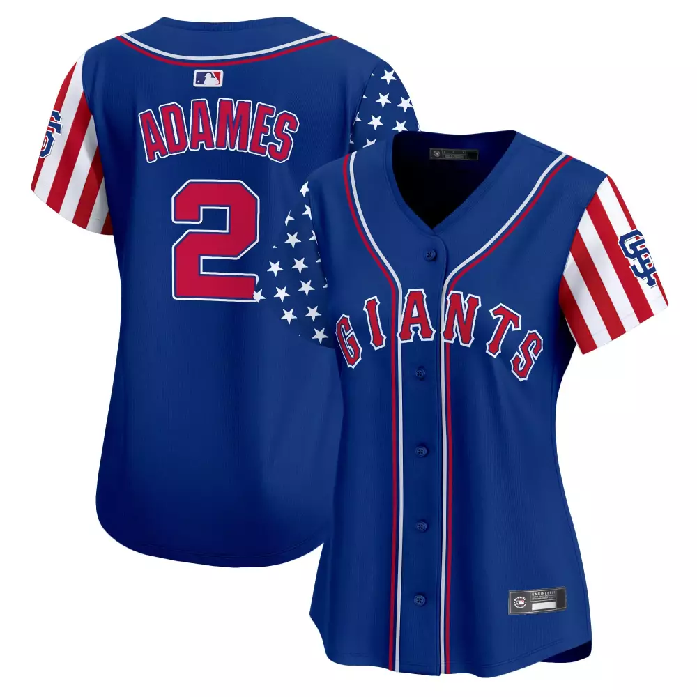 Adames 2 San Francisco Giants Women's Independence Day Vapor Jersey | Blue Stitched 2025 | For Men, Women & Youth
