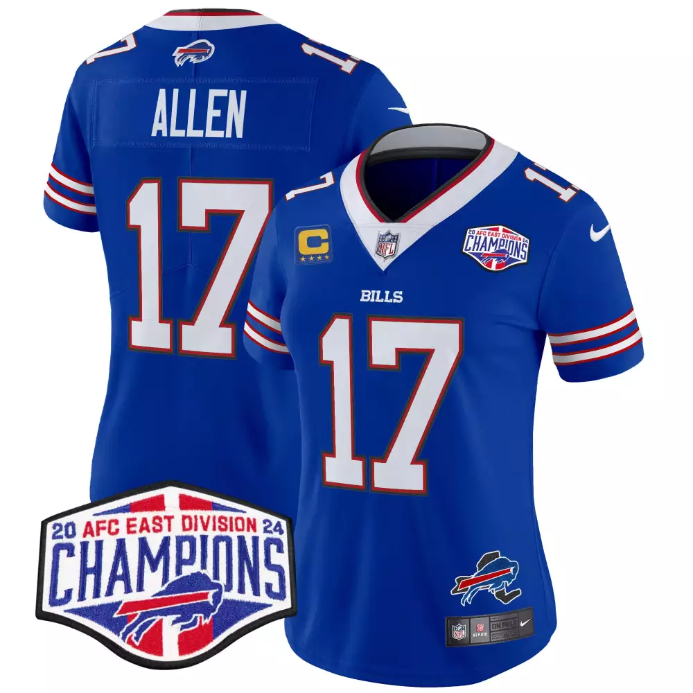 Allen 17 Women's Buffalo Bills 2024 Vapor Limited Jersey | AFC East Division Champions Blue | Fan Gear for All | For Men, Women & Youth