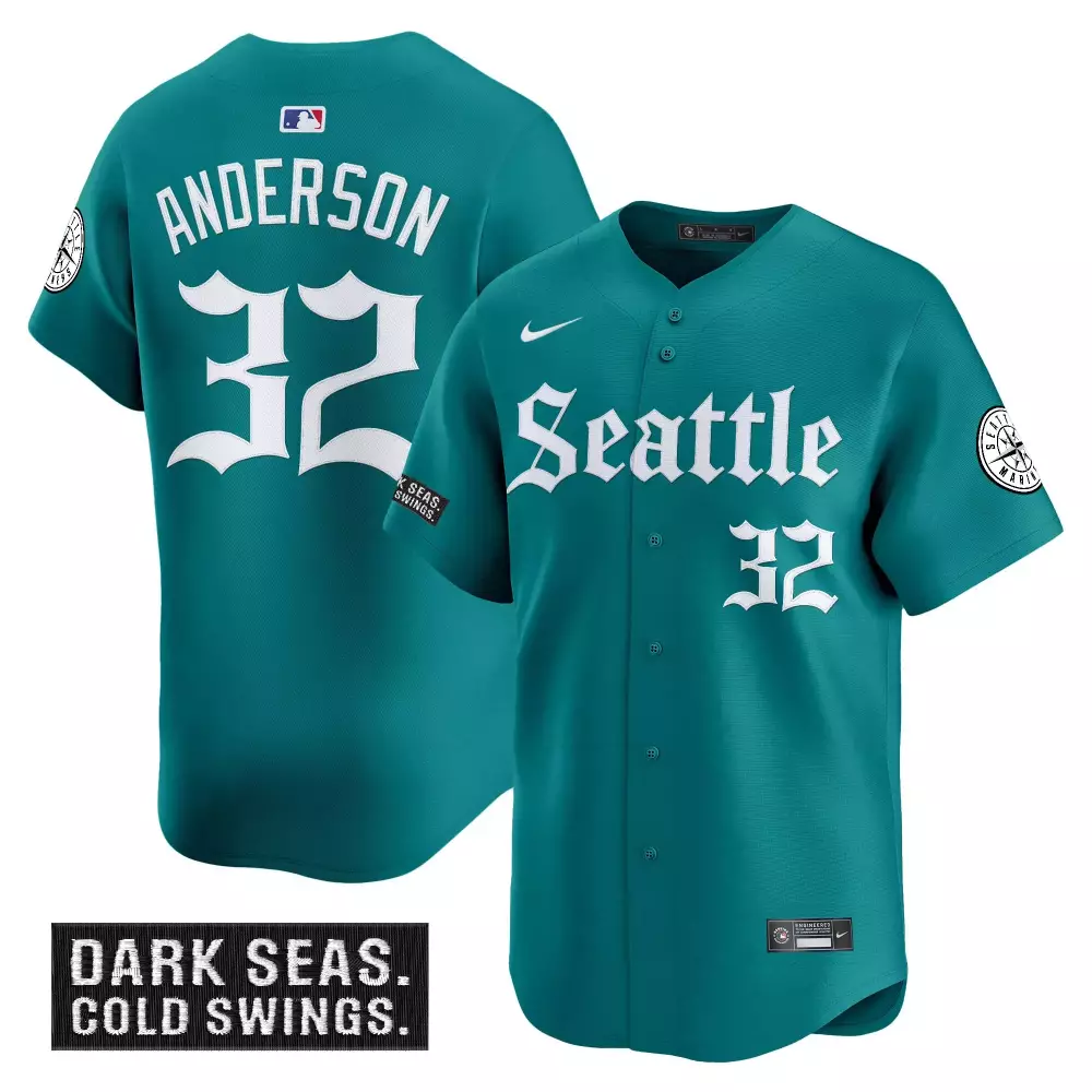 Anderson 32 Seattle Mariners 2023 Dark Seas Edition Stitched Vapor Jersey | Perfect Fan Gear | For Men, Women & Youth