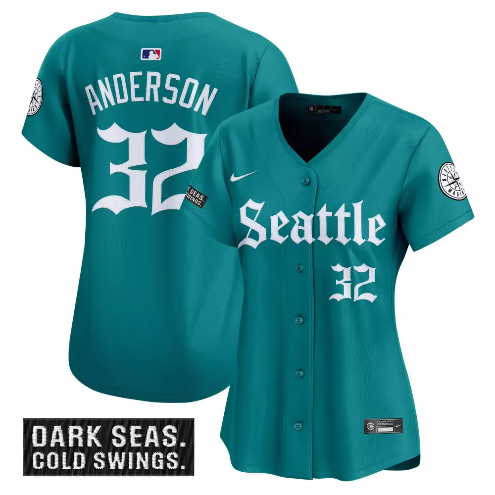 Women’s Anderson 32 Seattle Mariners 2023 Deep Sea Edition Vapor Jersey | Stylish Fan Gear | For Women & You