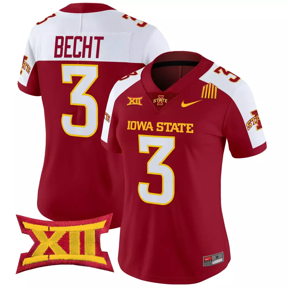 Becht 3 Iowa State Cyclones Maroon Vapor Limited Stitched Jersey | XII Patch 2024 | Fan Gear for All | For Men, Women & Youth