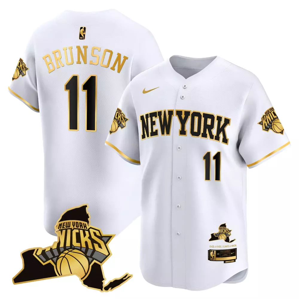 Brunson 11 New York Knicks White Vapor Jersey | Stitched Embroidered Patch 2023 | Limited Edition for Men, Women & Youth