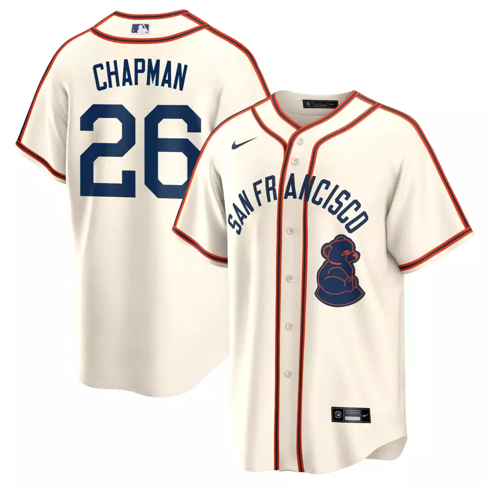 Chapman 26 San Francisco Giants 2024 Vapor Jersey | Embroidered Patch | Fan Gear for Men, Women & Youth