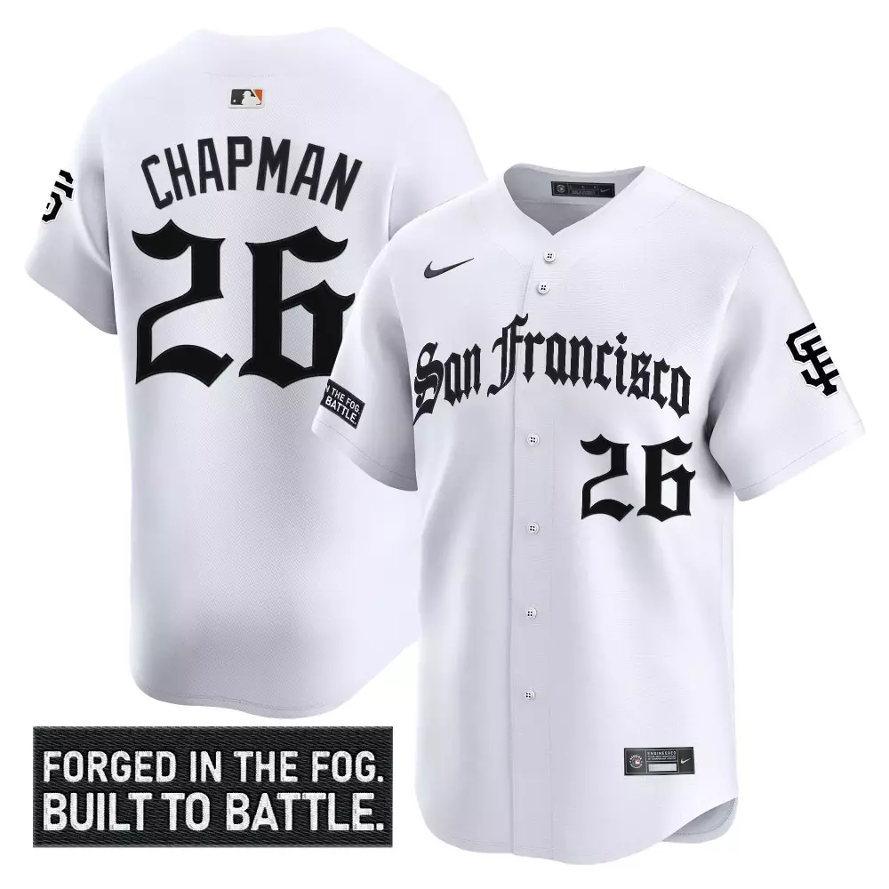 Chapman 26 San Francisco Giants 2023 Vapor Jersey | Forged in the Fog Patch | Limited Edition Fan Gear | For Men, Women & Youth