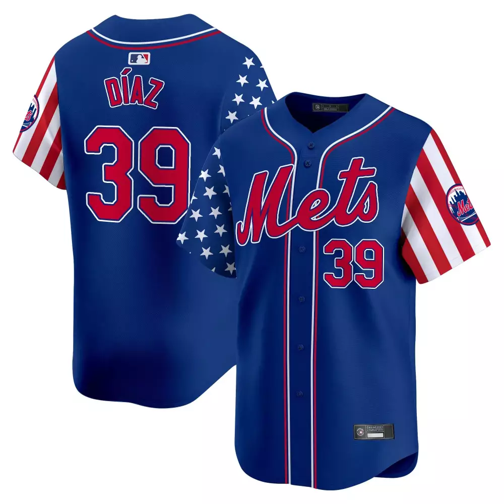 New York Mets 2025 Daz 39 Stitched Vapor Jersey | Independence Day Blue Style | For Men, Women & Youth