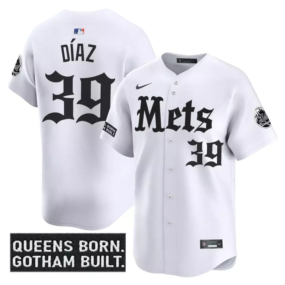 New York Mets 2023 Daz 39 Vapor Jersey | White Stitched with Queens Born Patch | For Men, Women & Youth