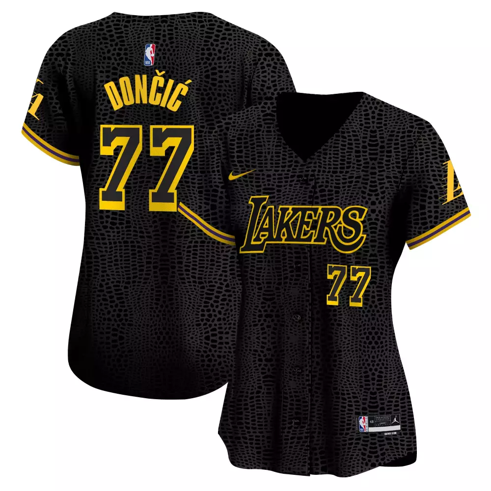 Doni 77 Los Angeles Lakers Women's Black Vapor Jersey | Stitched 2023 Fan Gear | For Women & Youth