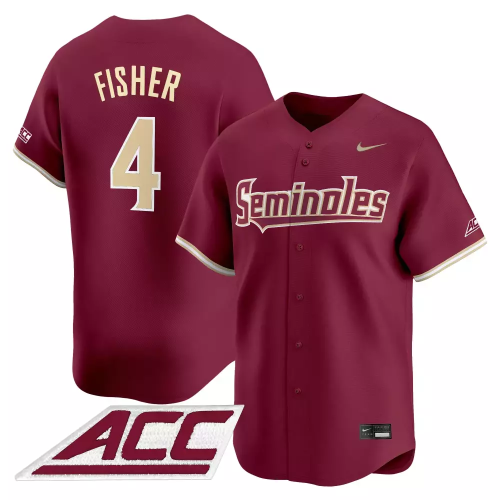 Fisher 4 Men's Vapor Stitched Jersey Florida State Seminoles Maroon 2025 ACC Limited Edition | For Men, Women & Youth