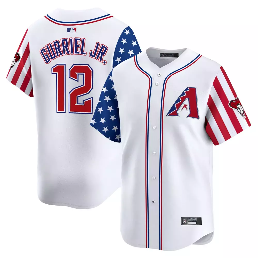 Gurriel Jr. 12 Arizona Diamondbacks 2023 White Vapor Jersey | Embroidered Patch Men’s Style | Fan Gear for Men, Women & You