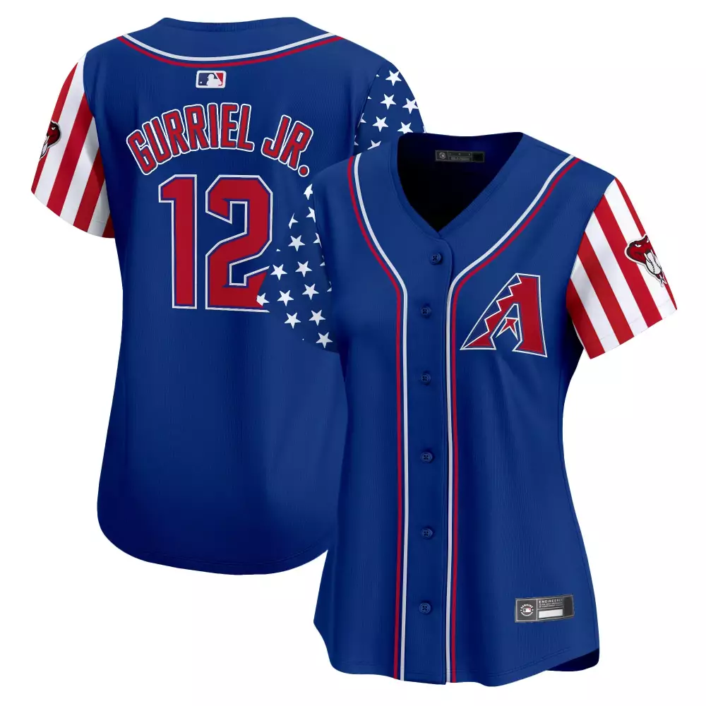 Gurriel Jr. 12 Women's Arizona Diamondbacks 2025 Independence Day Vapor Jersey | Stitched | Fan Gear for Men, Women & Youth