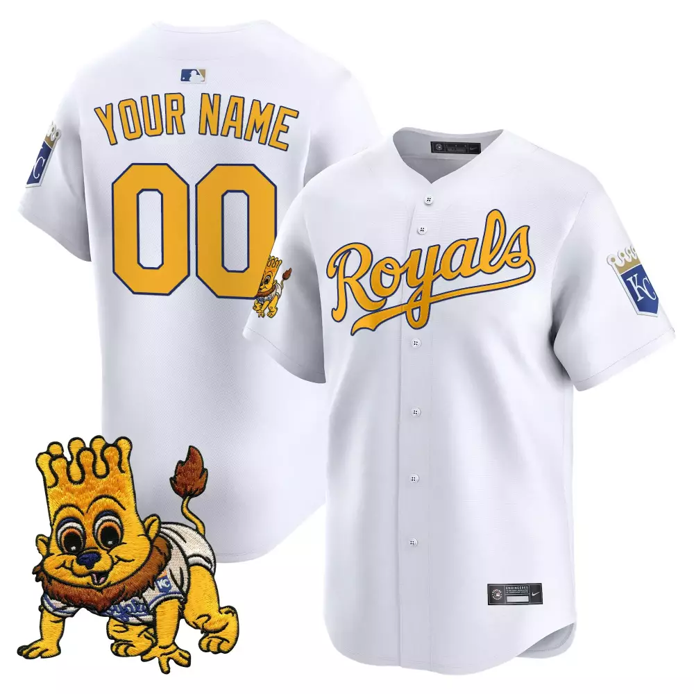 Custom Kansas City Royals Jersey with Mascot Patch | Personalized Fan Gear | For Men, Women & Youth