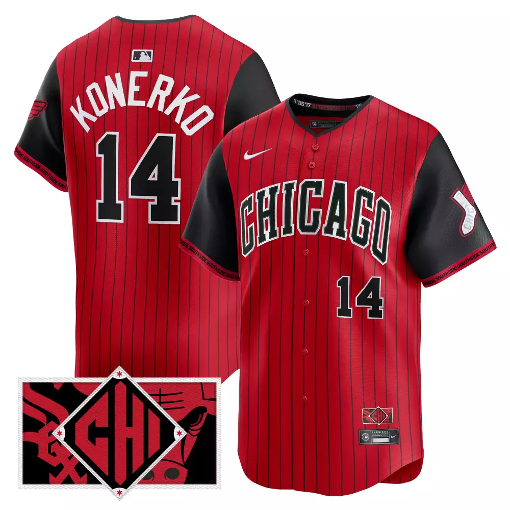 Konerko 14 Chicago White Sox 2025 City Connect Vapor Premier Jersey | Stitched Patch | Fan Gear for Women, Men & Youth