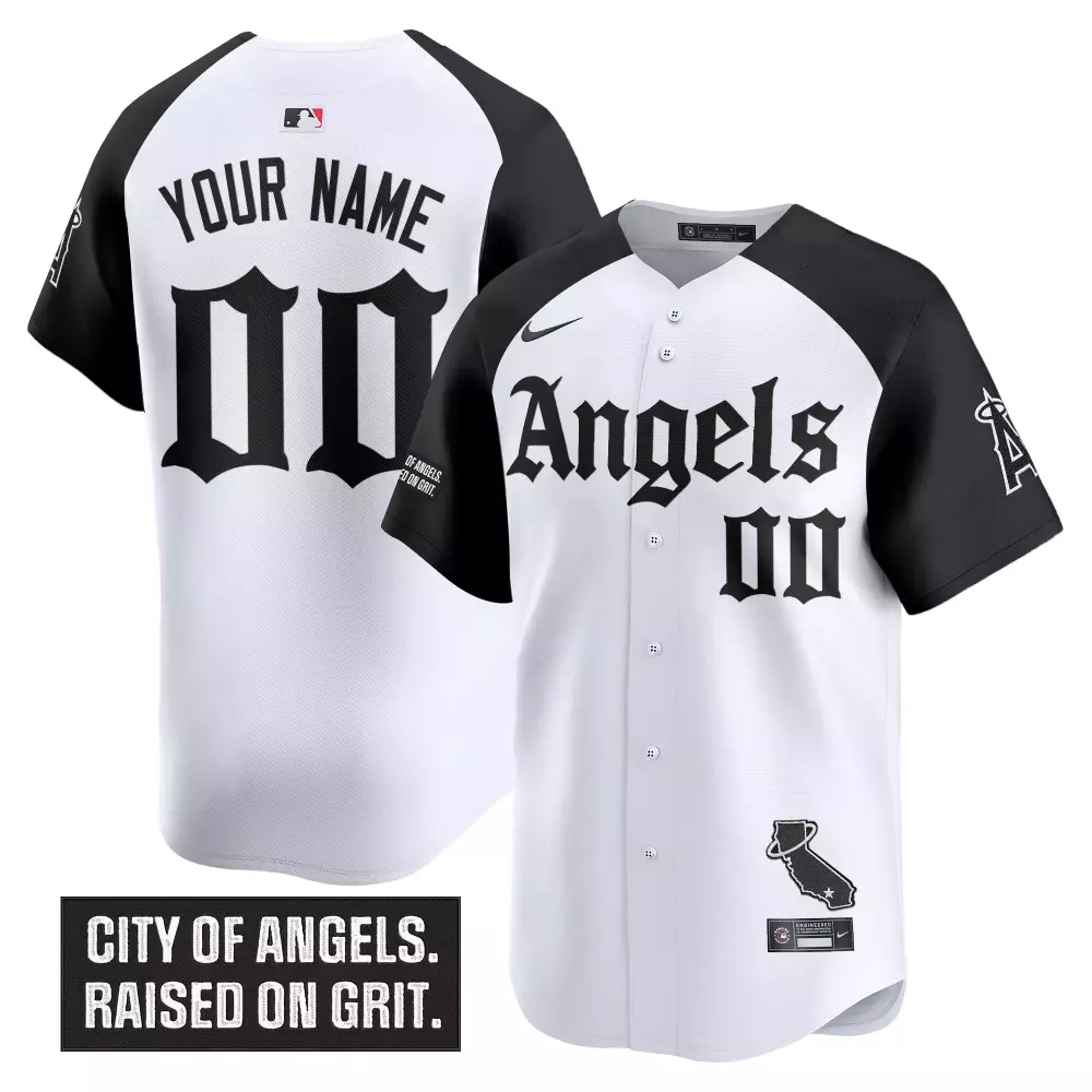 Los Angeles Angels 2023 Vapor Jersey | Stitched Black White Embroidered Patch Custom Name 00 | Men's Style Fan Gear | For Men, Women & Youth