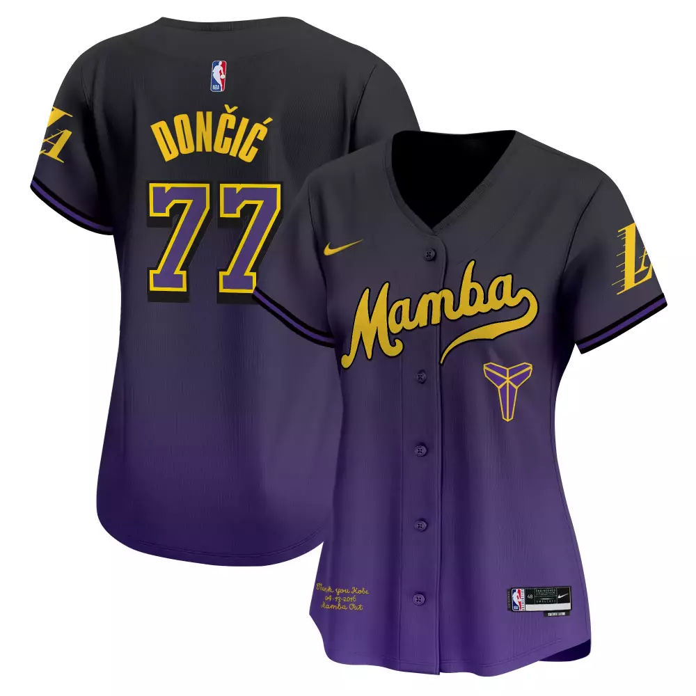 Luka Doni 77 Women's Stitched Vapor Jersey | Mamba 2023 Edition | Los Angeles Lakers for Women
