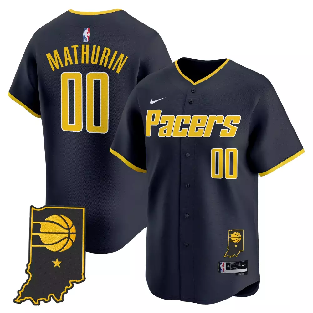 Mathurin 00 Men's Indiana Pacers Vapor Baseball Jersey | All Stitched Embroidered Patch 2023 | For Men, Women & Youth